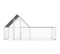 Berkfield Durable Chicken Coop 4X2X2 M Galvanised Steel