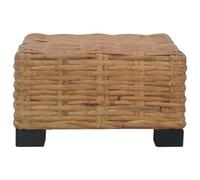 Berkfield Durable Coffee Table 47X47X28 Cm Natural Rattan
