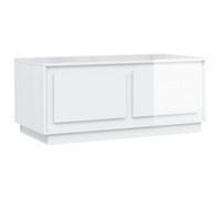 Berkfield Durable Coffee Table High Gloss White 102X50X44 Cm Engineered Wood