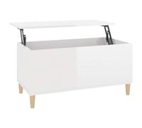 Berkfield Durable Coffee Table High Gloss White 90X44.5X45 Cm Engineered Wood