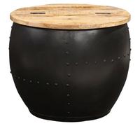 Berkfield Durable Coffee Table Round 53X43 Cm Solid Mango Wood