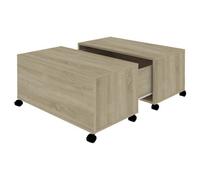 Berkfield Durable Coffee Table Sonoma Oak 75X75X38 Cm Engineered Wood