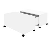 Berkfield Durable Coffee Table White 75X75X38 Cm Engineered Wood