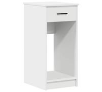 Berkfield Durable Computer Tower Stand With Drawer White 35X45X77 Cm