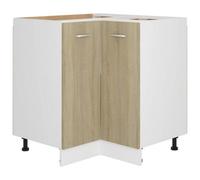 Berkfield Durable Corner Bottom Cabinet Sonoma Oak 75.5X75.5X80.5 Cm Engineered Wood