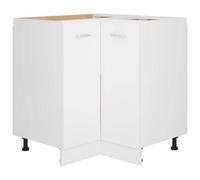 Berkfield Durable Corner Bottom Cabinet White 75.5X75.5X80.5 Cm Engineered Wood