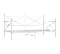 Berkfield Durable Day Bed Without Mattress White 107X203 Cm Steel