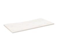 Berkfield Durable Desk Top White 110X60X2.5 Cm Solid Wood Pine