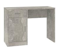 Berkfield Durable Desk With Drawer&cabinet Concrete Grey 100X40X73 Cm Engineered Wood