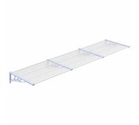 Berkfield Durable Door Canopy Grey And Transparent 358.5X90 Cm Polycarbonate