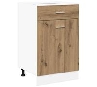 Berkfield Durable Drawer Bottom Cabinet Artisan Oak 40X46X81.5 Cm Engineered Wood