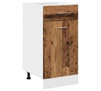 Berkfield Durable Drawer Bottom Cabinet Old Wood 40X46X81.5 Cm Engineered Wood