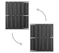 Berkfield Durable Garden Gate Wpc 100X112 Cm Grey