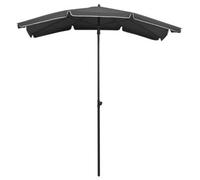 Berkfield Durable Garden Parasol With Pole 200X130 Cm Anthracite