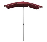 Berkfield Durable Garden Parasol With Pole 200X130 Cm Bordeaux Red