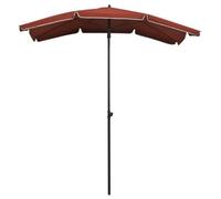 Berkfield Durable Garden Parasol With Pole 200X130 Cm Terracotta