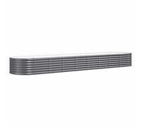Berkfield Durable Garden Planter Powder-Coated Steel 368X80X36 Cm Anthracite