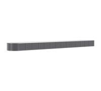 Berkfield Durable Garden Planter Powder-Coated Steel 620X80X36 Cm Anthracite