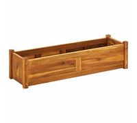 Berkfield Durable Garden Raised Bed Acacia Wood 100X30X25 Cm