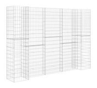 Berkfield Durable H-Shaped Gabion Planter Steel Wire 260X40X180 Cm