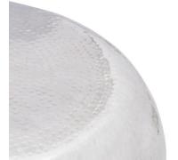 Berkfield Durable Hammered Aluminium Coffee Table Silver