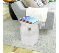 Berkfield Durable Hammered Aluminium Stool/side Table Silver