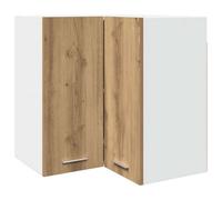 Berkfield Durable Hanging Corner Cabinet Artisian Oak 57X57X60 Cm Engineered Wood