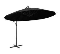 Berkfield Durable Hanging Parasol Black 3 M Aluminium Pole