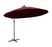Berkfield Durable Hanging Parasol Burgundy 3 M Aluminium Pole