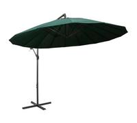 Berkfield Durable Hanging Parasol Green 3 M Aluminium Pole