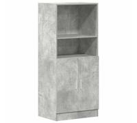 Berkfield Durable Kitchen Cabinet Concrete Grey 57X41.5X131.5 Cm Engineered Wood