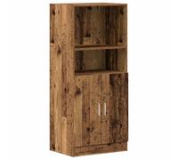 Berkfield Durable Kitchen Cabinet Old Wood 57X41.5X131.5 Cm Engineered Wood