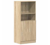 Berkfield Durable Kitchen Cabinet Sonoma Oak 57X41.5X131.5 Cm Engineered Wood
