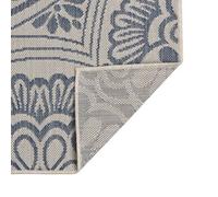 Berkfield Durable Outdoor Flatweave Rug 120X170 Cm Blue Pattern