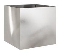 Berkfield Durable Planter Silver 49X47X46 Cm Stainless Steel