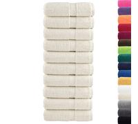 Berkfield Durable Premium Guest Towels Solund 10 Pcs Cream 30X50 Cm 600 Gsm