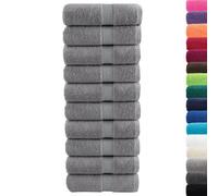Berkfield Durable Premium Guest Towels Solund 10Pcs Grey 30X50Cm 600Gsm