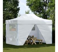 Berkfield Durable Professional Folding Party Tent With 4 Sidewalls 3X4 M Steel White