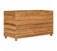 Berkfield Durable Raised Bed 100X40X55 Cm Recycled Teak And Steel