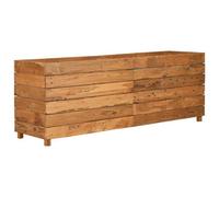 Berkfield Durable Raised Bed 150X40X55 Cm Recycled Teak And Steel