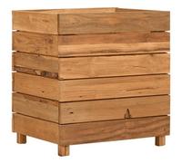 Berkfield Durable Raised Bed 50X40X55 Cm Recycled Teak And Steel