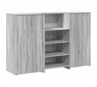 Berkfield Durable Reception Desk Grey Sonoma 155X50X103.5 Cm Engineered Wood
