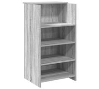 Berkfield Durable Reception Desk Grey Sonoma 55X50X103.5 Cm Engineered Wood