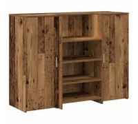 Berkfield Durable Reception Desk Old Wood 135X50X103.5 Cm Engineered Wood