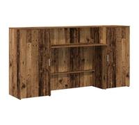 Berkfield Durable Reception Desk Old Wood 200X50X103.5 Cm Engineered Wood