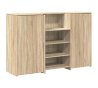 Berkfield Durable Reception Desk Sonoma Oak 155X50X103.5 Cm Engineered Wood
