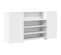 Berkfield Durable Reception Desk White 200X50X103.5 Cm Engineered Wood