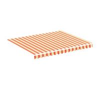 Berkfield Durable Replacement Fabric For Awning Yellow And Orange 3X2.5 M