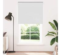Berkfield Durable Roller Blind Blackout White 120X230 Cm Fabric Width 116.6 Cm Polyester
