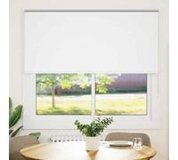 Berkfield Durable Roller Blind Blackout White 150X130 Cm Fabric Width 146.6 Cm Polyester
